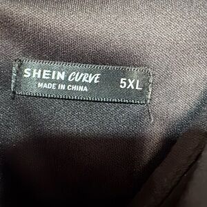 SHEIN Elegant Black Asymmetrical Dress